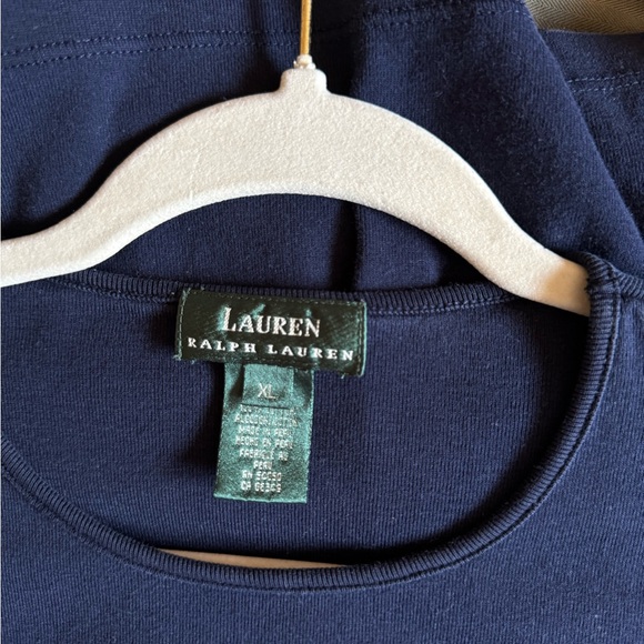 Ralph Lauren | Long Sleeve Top Women | Navy Blue Super Soft Cotton| Size XL - Picture 8 of 8